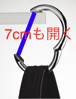 クリッパは7cmも開く